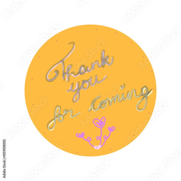 Obraz Thank you for coming illustration of a melon