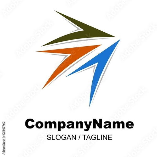 Obraz Arrow vector logo icon