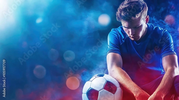 Obraz Imagine a player making a critical mistake that costs their team the game. Describe their emotions, the reactions of their teammates, and the thoughts running through their mind." 
