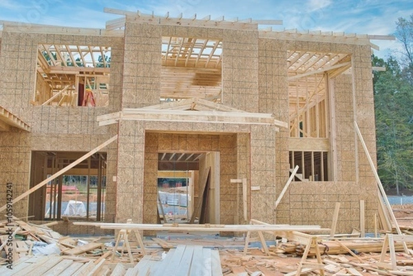 Obraz House under construction