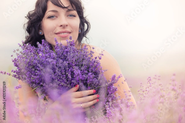 Obraz girl in the lavender field