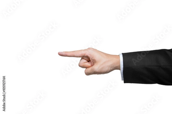 Obraz Suit and hand gesture