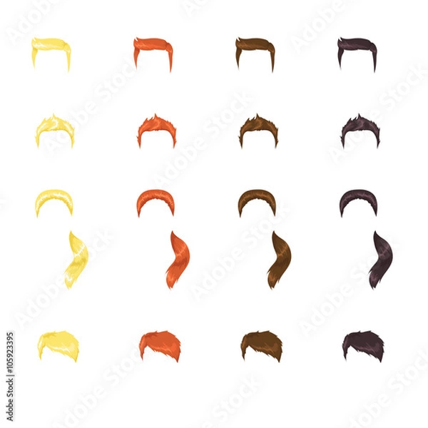 Fototapeta Male hair