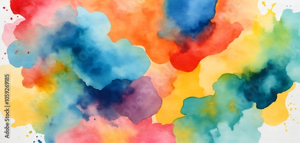 Fototapeta watercolor textured background, empty background	