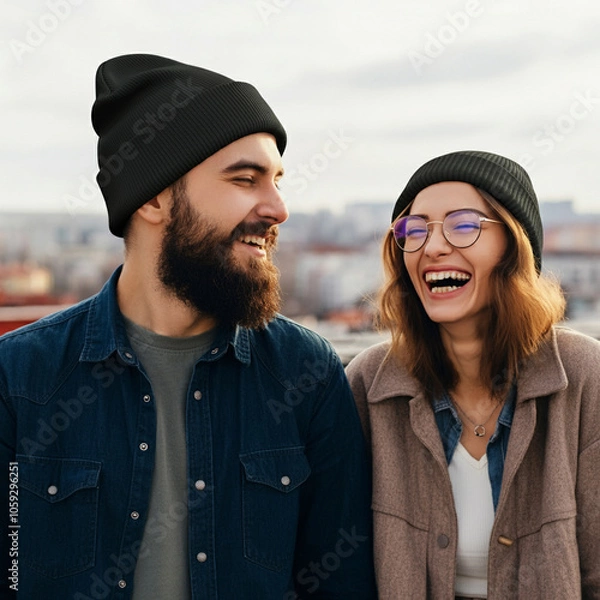 Fototapeta Beanie mockup to add your design