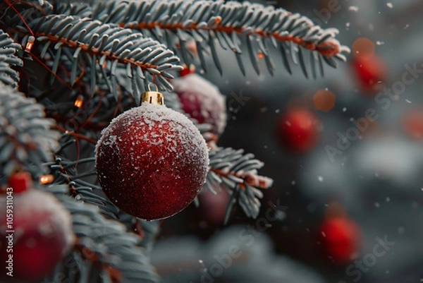 Fototapeta Christmas theme background