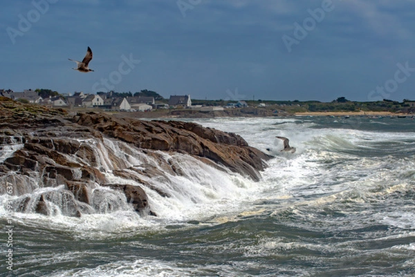 Fototapeta Tempête Bretagne