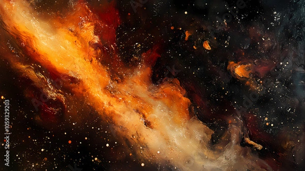 Fototapeta explosion in space