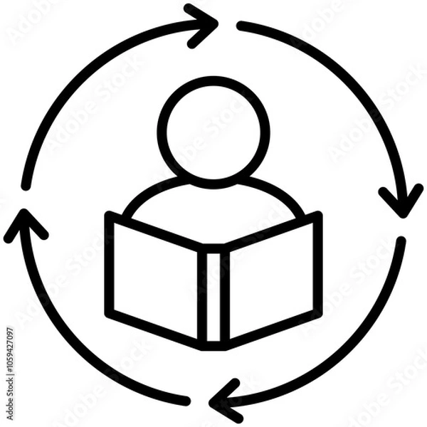 Obraz Continuous Learning Icon