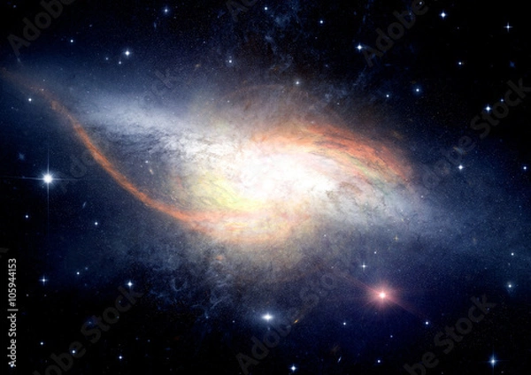 Fototapeta galaxy in a free space