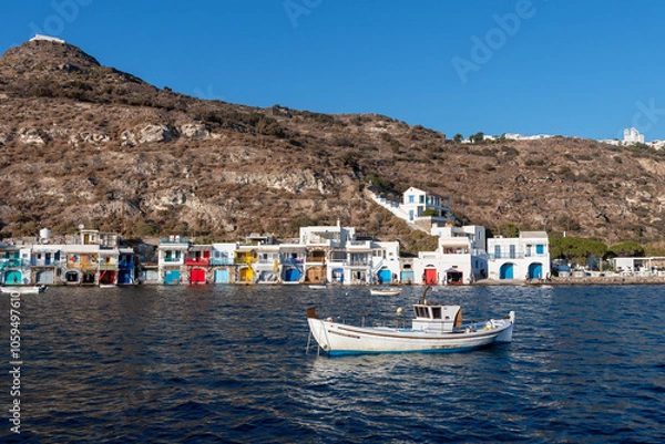 Obraz Colorful houses of the fishing village of Klima, Milos. Greece.