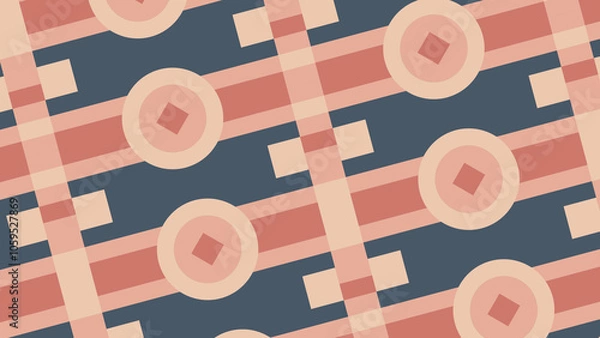 Obraz pattern with euro banknotes