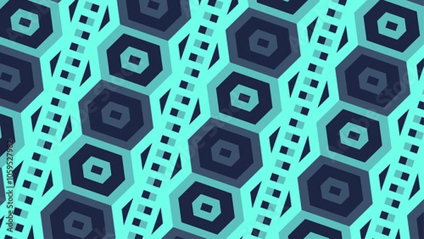 Obraz seamless geometric pattern with squares