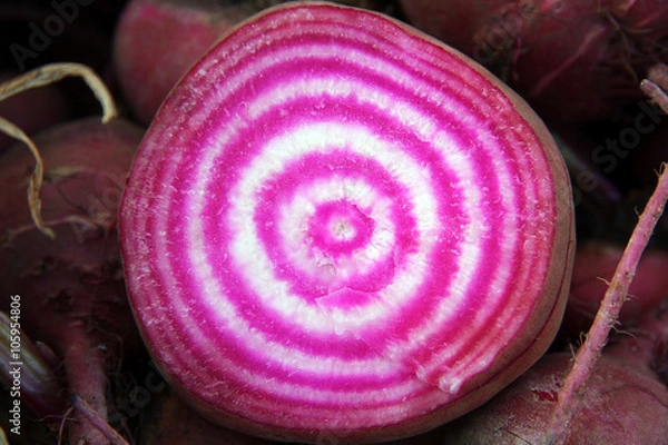 Fototapeta Cut beetroot