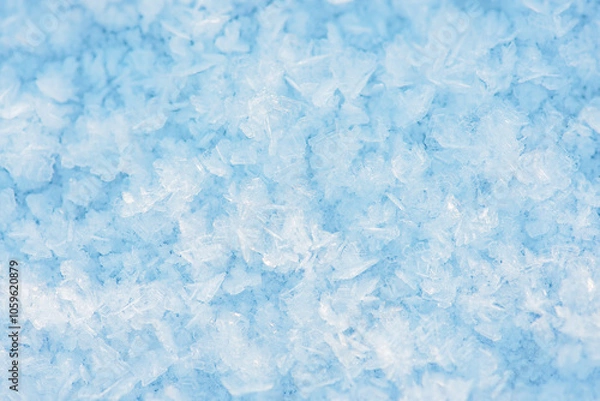Obraz Hintergrund blau eisig und gefroren bei Frost