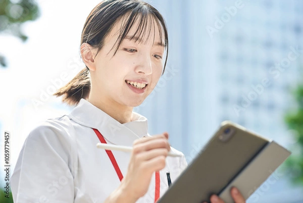 Obraz 若い看護師のポートレート