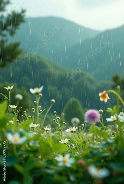 Obraz meadow with wildflowers