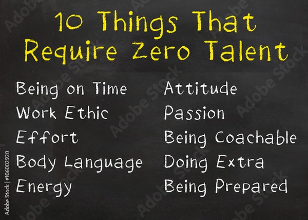 Obraz 10 Things that Require Zero Talent