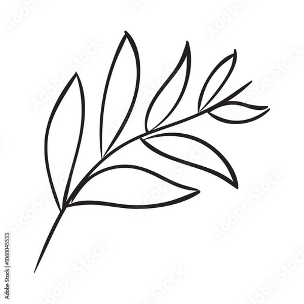 Fototapeta curved branch