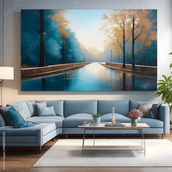 Obraz modern living room