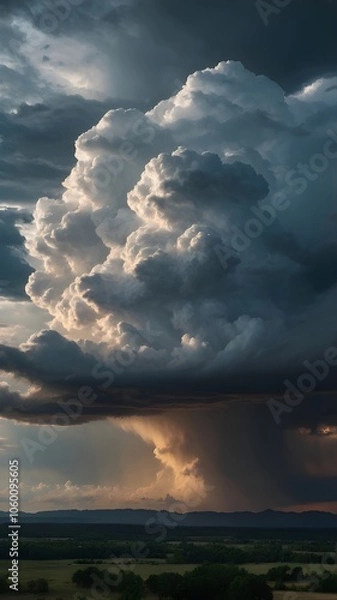 Fototapeta clouds over the sea