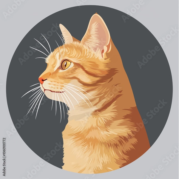 Obraz An orange cat portrait