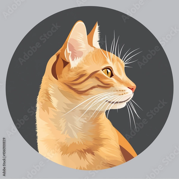 Obraz An orange cat portrait