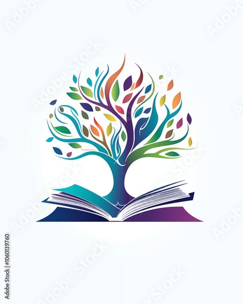 Obraz Tree Leaf logo Vectors, AI Generated