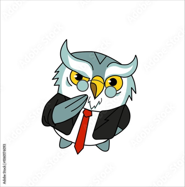 Obraz    An owl in a stylish suit