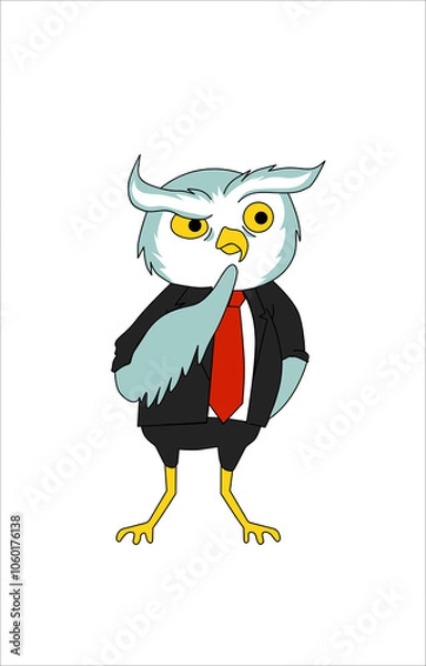 Obraz    An owl in a stylish suit