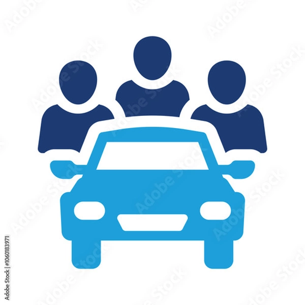 Obraz Carpooling icon