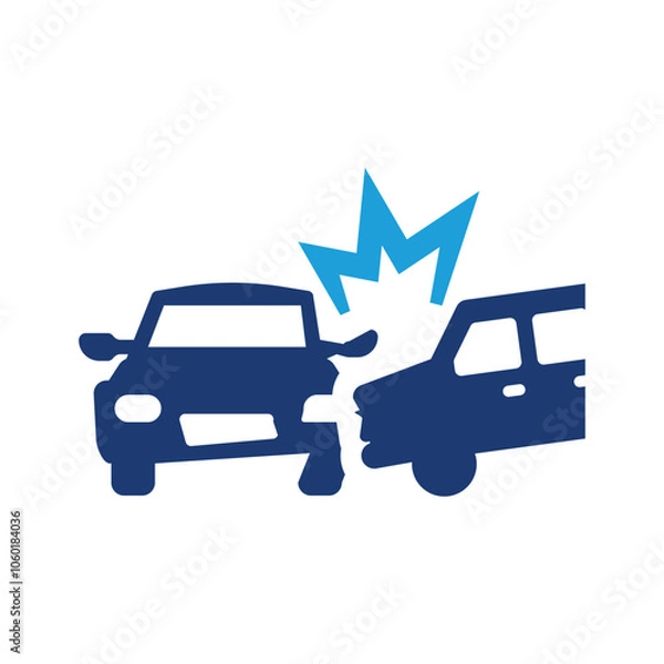 Obraz Car accident icon