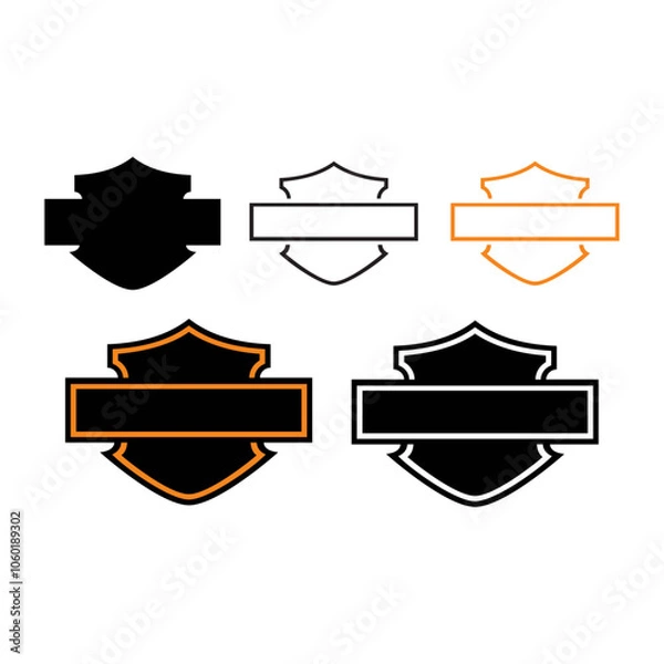 Obraz Bike logo template Bundle 