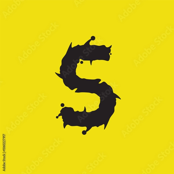 Obraz initial letter S virus vector