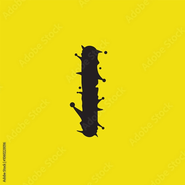 Obraz Initial letter I virus vector
