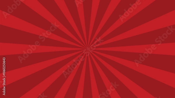 Fototapeta red background abstract retro spiral geometric radial pattern starburst colorful 