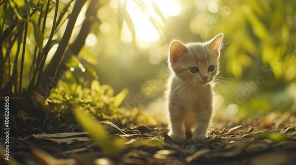Fototapeta Kitten in Sunlight.