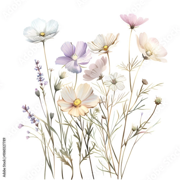 Fototapeta flower isolated on white background