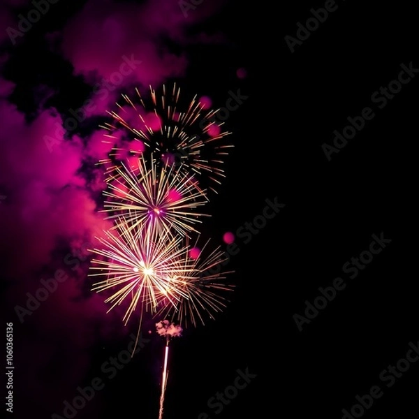 Fototapeta Happy new your event nice image with nice background ai..