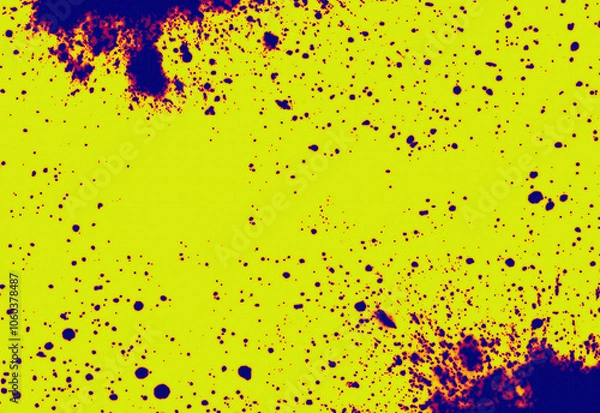 Obraz Grunge paints yellow background brush texture