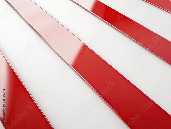 Fototapeta Diagonal red Stripes