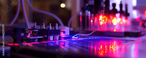 Obraz Smart sensors in a lab, enhancing research productivity