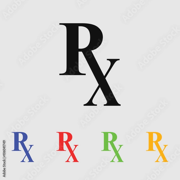 Obraz Rx pharmacy medicine icon