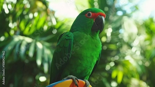 Obraz green parrot