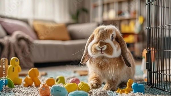 Obraz 
A lop-eared rabbit