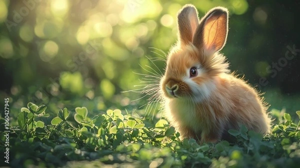 Obraz rabbit in the grass