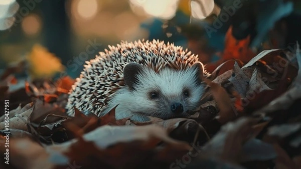 Obraz hedgehog in the garden
