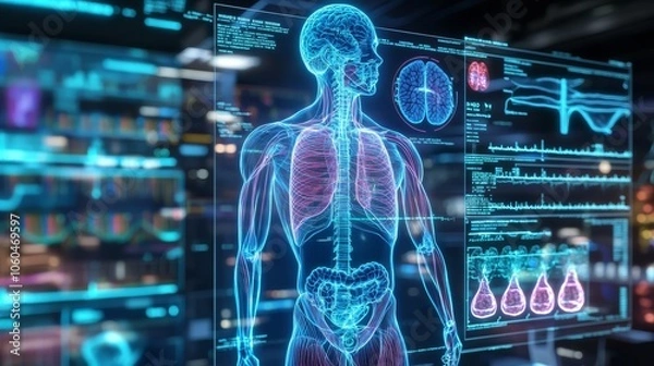 Fototapeta Innovative Applications of Holographic Technology in Healthcare 