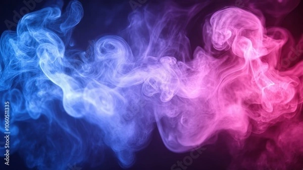 Obraz Ethereal Smoke Patterns in Serene Colors: A Dreamlike Visual Journey