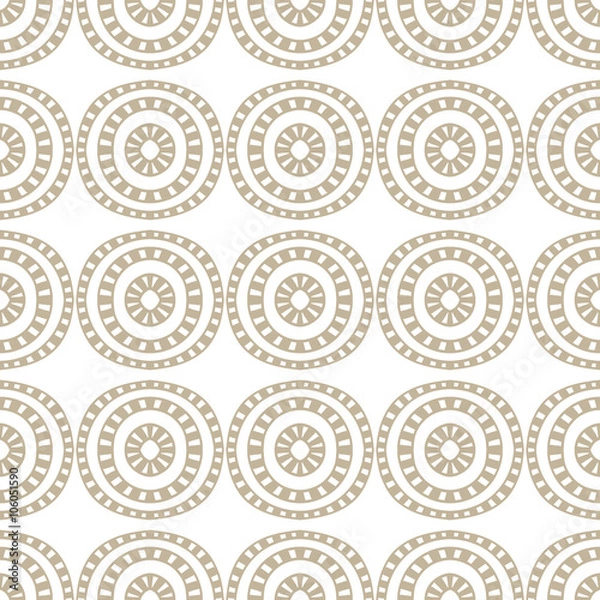 Obraz Abstract seamless hand drawn beige pattern.